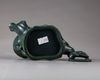 A spinach green jade teapot