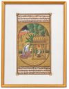 THREE INDIAN MINIATURE PAINTINGS OF KRISHNA AND COURTLY LADIES, LATE 19TH-EARLY 20TH CENTURY
