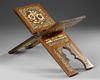 A WOODEN QURAN STAND WITH BONE INLAY, OTTOMAN MAMLUK, 18TH CENTURY