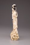 An ivory carving of a lady