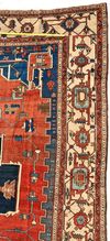 A PERSIAN HERIZ CARPET, NORTHWEST PERSIA, 3RD QUARTER 19TH CENTURY