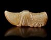 A CHINESE JADE GRASSHOPPER PENDANT, HAN DYNASTY (206 BC–220 AD)