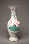 A baluster famille rose vase