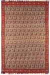 AN EXCEPTIONAL VERY FINE SILK SEVEN COLORS SENE RUG,19TH CENTURY