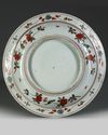 A CHINESE WANLI POLYCHROME-DECORATED 'CARPS' DISH, 16TH CENTURY