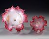 A FRENCH ROSE OPALINE ENAMELLED EPERGNE CENTERPIECE, CIRCA 1880