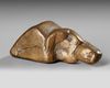 EDDY GHERESS (1940), A RECLINING FIGURE, BRONZE SCULPTURE