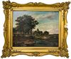 HERMANUS JAN HENDRIK RIJKELIJKHUIJSEN (1813-1883), A LANDSCAPE WITH A CHURCH, OIL ON PANEL