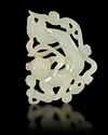 A WHITE JADE APSARA PENDANT, CHINA, MING DYNASTY (1368–1644)