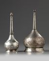Two Islamic silver sprinklers