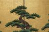 A TALL JAPANESE  SIX-PANEL BYÔBU WITH PINE TREE FOREST, FIRST HALF 19TH CENTURY