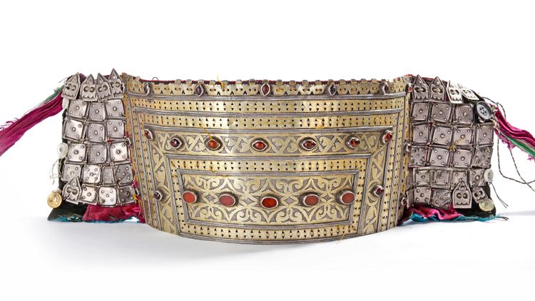 A SILVER BELT, TURKMENISTAN, 19TH CENTURY