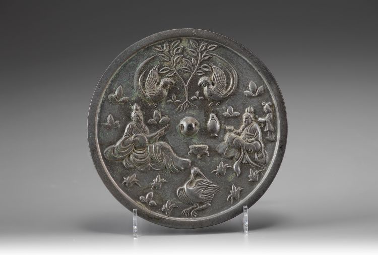 Bronze Scholar Mirror