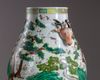 A large Chinese HU form hundered cranes vase