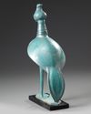An Islamic Persian turquoise pottery bird