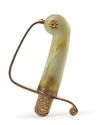 A MUGHAL JADE SWORD HILT, INDIA, 19TH-20TH CENTURY