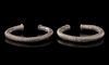 A PAIR OF SILVER BRACELETS, CLASSICAL GREEK PERIOD, 4TH CENTURY BC
