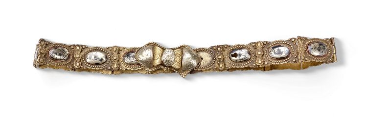 AN OTTOMAN SILVER BELT, 19TH CENTURY