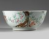 A large Chinese famille rose 'nine peach' bowl