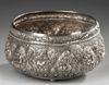 A BURMESE SOLID SILVER THABEIK BOWL  19TH CENTURY