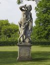 A SCULPTED LIMESTONE MODEL OF BACCHUS, 20TH CENTURY