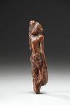 A Box Wood Netsuke of an Yamauba (Mountain Ogress)