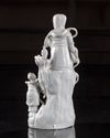 A CHINESE DEHUA GLAZED FIGURE OF GUANYIN AND A BOY, QING DYNASTY (1644-1911)