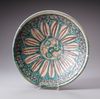 A LARGE TURQUOISE-GLAZED POTTERY BOWL PERSIA, NISHAPUR 12TH CENTURY