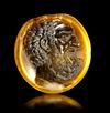 A ROMAN CITRINE INTAGLIO OF HERCULES, 1ST CENTURY BC-AD