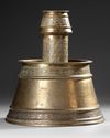 A FINE OTTOMAN GILT-BRASS CANDLESTICK, LATE 18TH–EARLY 19TH CENTURY