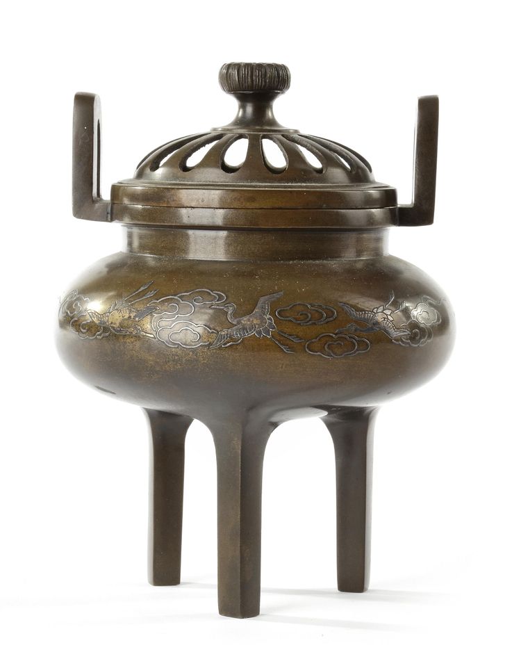 A JAPANESE BRONZE INCENSE BURNER (KOURO), MEIJI PERIOD (1868-1912)