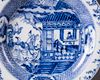A large Chinese blue and white dish