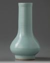 A Chinese pale-blue-glazed bottle vase