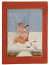 AN EROTIC EMBRACE, INDIA, DECCAN, PROBABLY HYDERABAD, LATE 18TH CENTURY