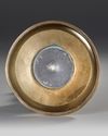 A ZAND ENGRAVED BRASS CANDLESTICK, PERSIA, 18TH CENTURY