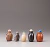 Five agate snuff bottles