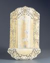 A Cantonese carved ivory letter rack