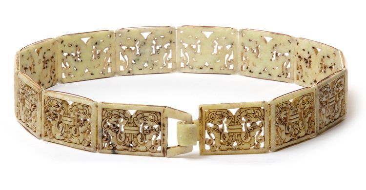 A CHINESE JADE BELT