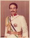 KING HAMAD BIN ISA AL KHALIFA, A SIGNED PHOTOGRAPH TO BASAM FRAYHA THE FOUNDER OF DAR ALSAYYAD, ALANWAR AND ALSHABAKA IN LEBANON, DATED 14/7/1376 AH/1956