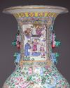 A large Chinese famille rose vase
