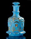 A BLUE GLASS BOHEMIAN CARAFE, MADE FOR THE OTTOMAN MARKET, LATE 18TH-EARLY 19TH CENTURY