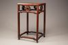 A small Chinese hongmu square stand