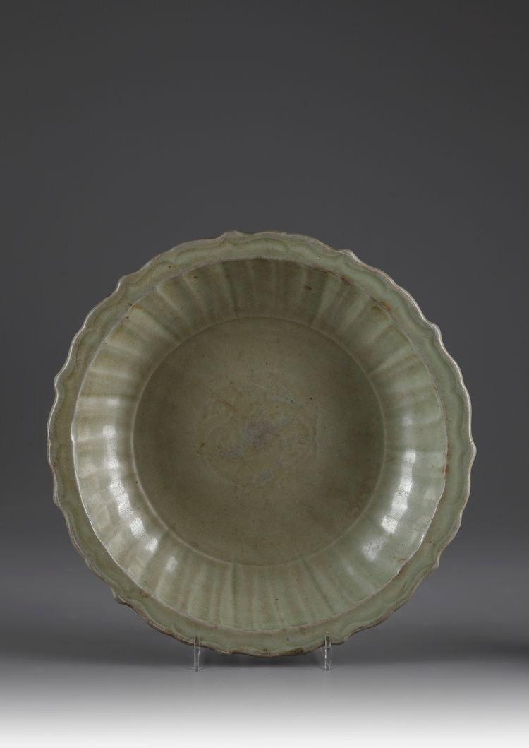 A Chinese celadon dish