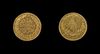 AN OTTOMAN GOLD COIN, ABDULAZIZ,  TURKEY AND DATED 1277 AH/1860 AD
