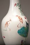 A baluster famille rose vase