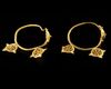 A PAIR OF BYZANTINE GOLD EARRINGS, CIRCA 6TH-7TH CENTURY A.D