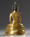 A Zanabazar-style gilt bronze Amitayus