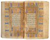 A KASHMIR LEATHER-BOUND QURAN, WRITTEN BY MUHAMMED SAIF AL-ALLAH AL-ANSARI AL-LAHORI, DATED 1248 AH/1832 AD
