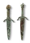 TWO BRONZE GLADIUS, BRONZE AGE