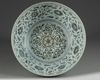 A large Chinese blue and white 'floral' bowl